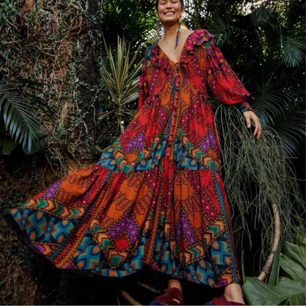 Farm Rio Maxi Dress, Small